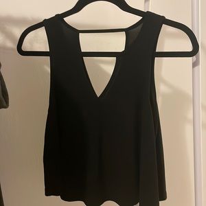 Forever 21 black cut out tank